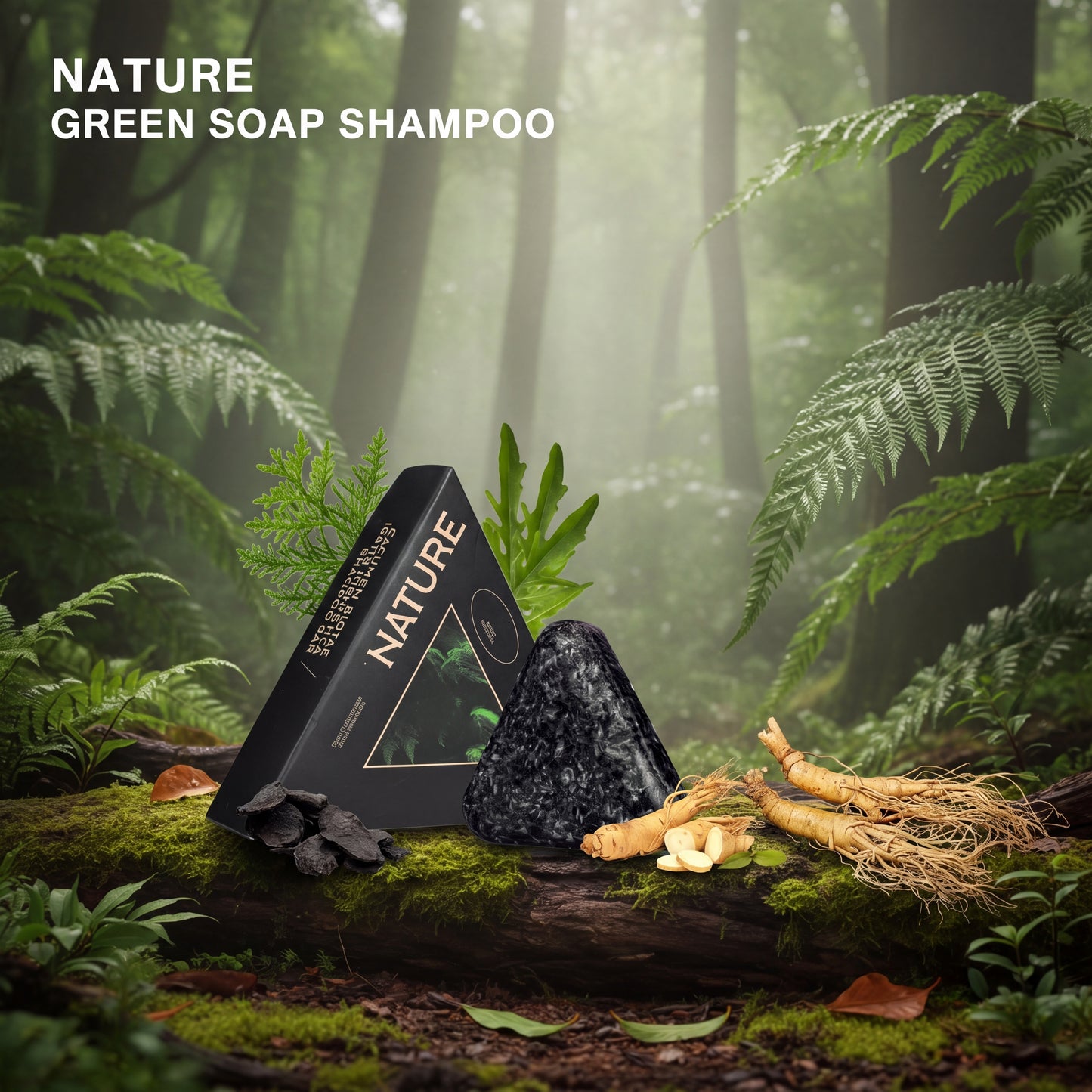 Nature’s Touch™ Natural Triangle Shampoo Soap
