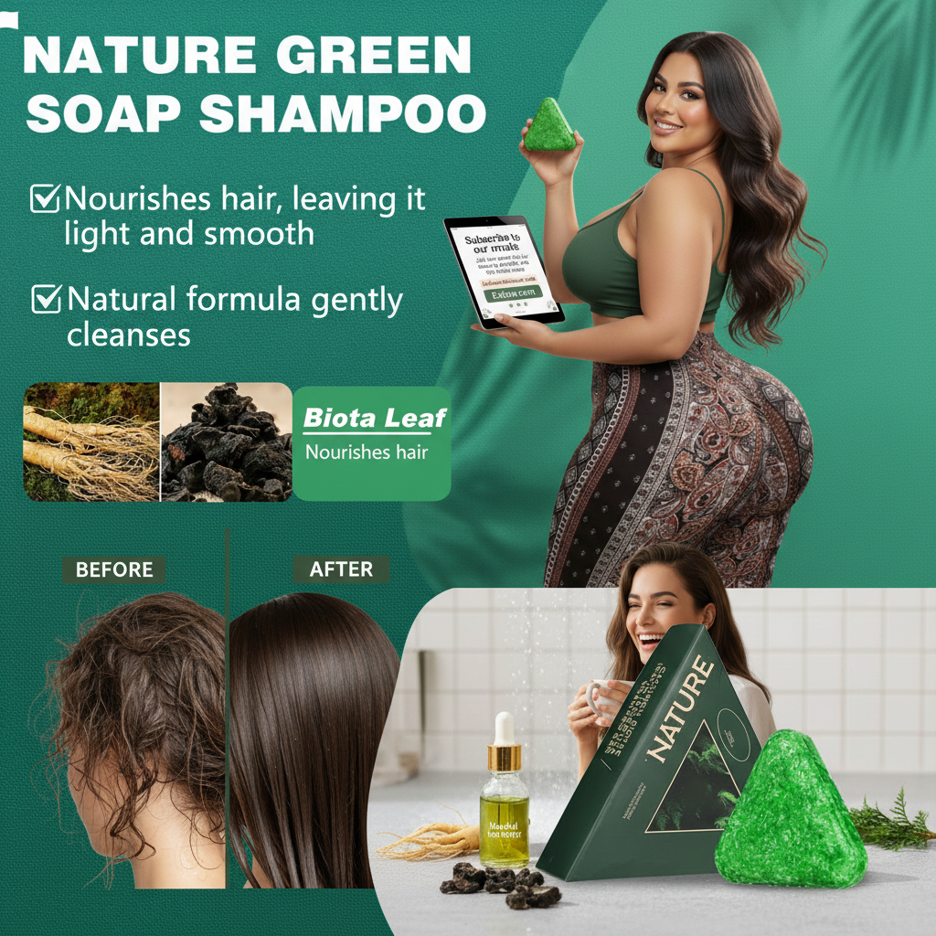 Nature’s Touch™ Natural Triangle Shampoo Soap